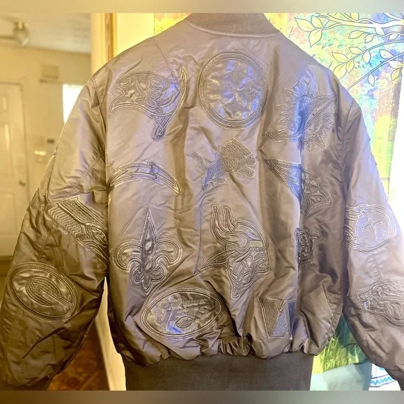 Jeff Hamilton Limited Edition Reversible NFL Detroit Lions Leather Bomber Jacket